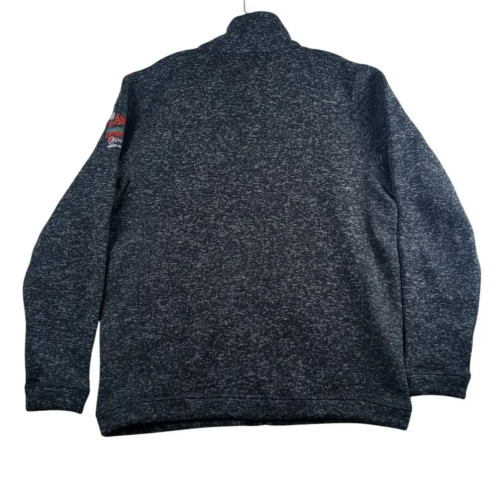 Stormtech‎ Performance LS Full Zip Soft Heathered Grey Fleece Jacket Mens Large